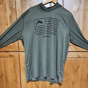 Simms Sun Protection Performance Fishing Hoodie XXL